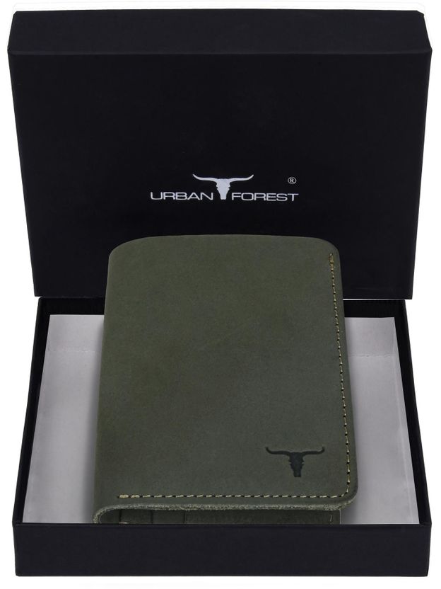 URBAN Forest Men Black Leather RFID Wallet - Image 7