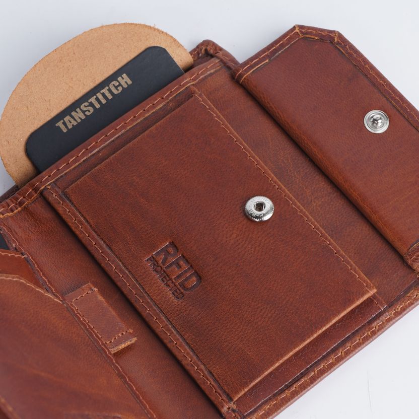 TANSTITCH Men Tan Genuine Leather Belt - Image 3