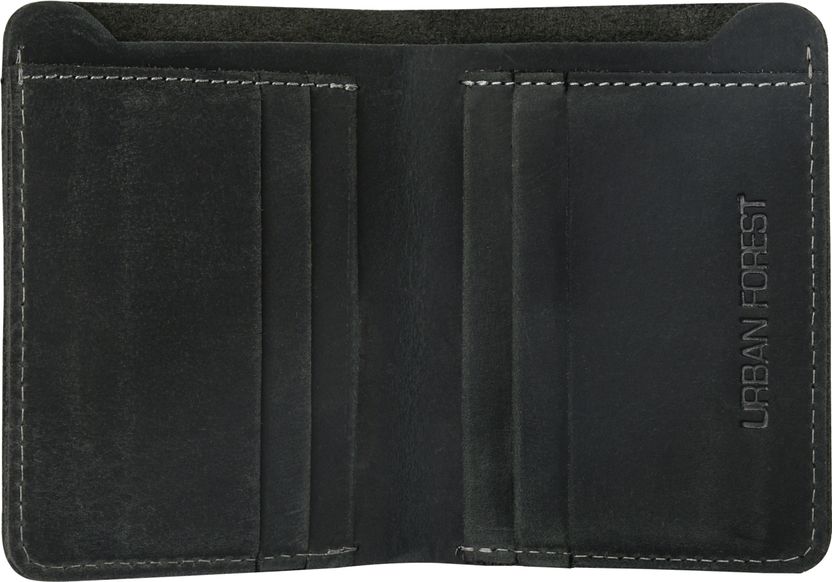 URBAN Forest Men Black Leather RFID Wallet - Image 3