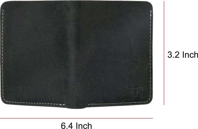 URBAN Forest Men Black Leather RFID Wallet - Image 2