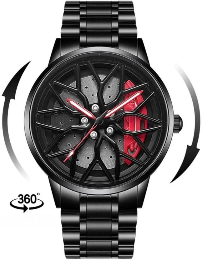 fash Men Automotive Sports Analog Watch - Red - Image 3