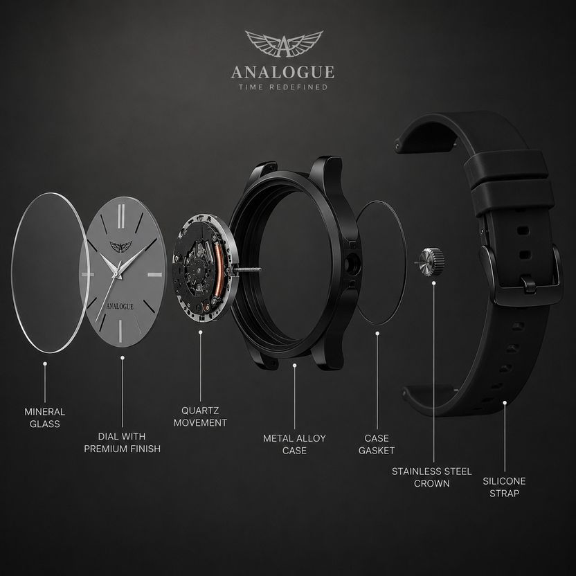 ANALOGUE Minimalist Slim Series | Smart Watch Strap | Smart Clip ...more - Image 2