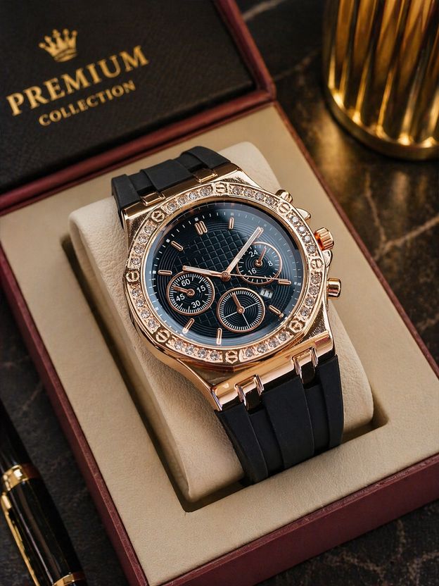 ShreeDatt Premium Full Black Men’s Watch - Image 3