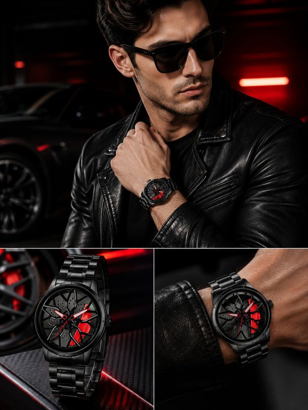 Timerich RED FLOWER Analog Watch - Red - Image 6