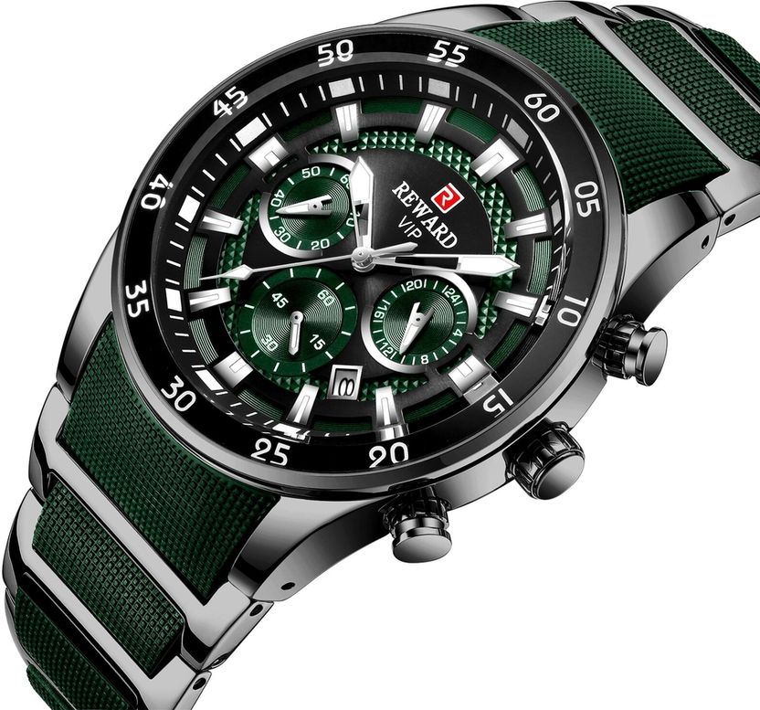 Reward Men's Green Quartz Watch - Image 7