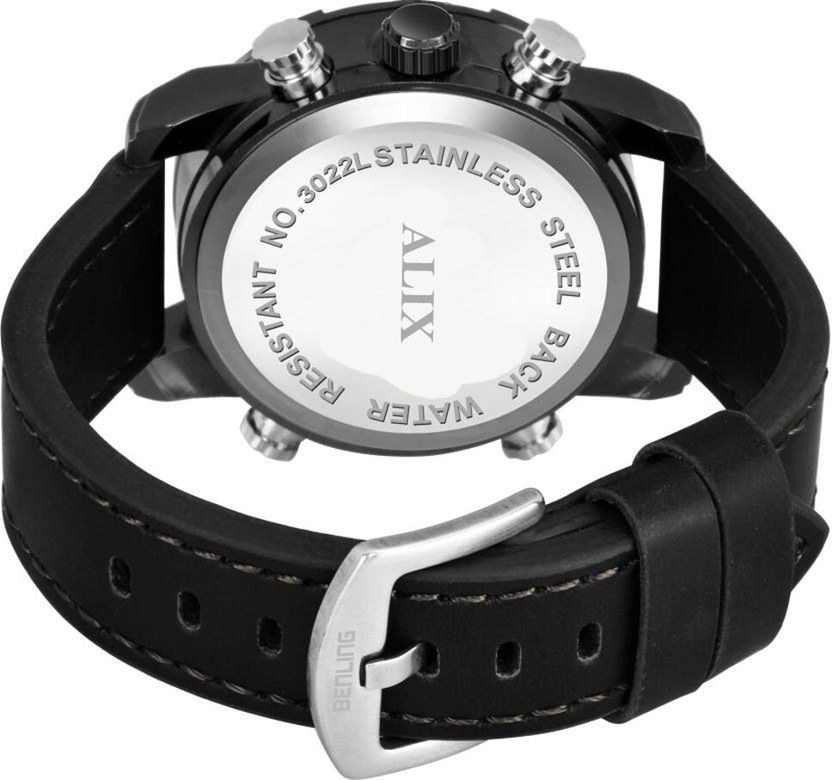 Alix 3032 BLACK-ALX Analog-Digital Watch - Black - Image 2