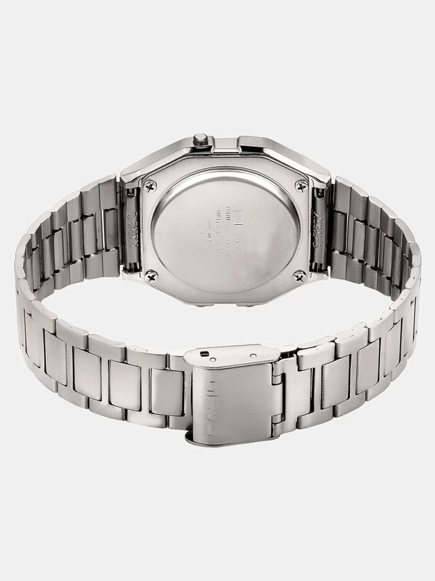 Casio Vintage A158WA-1DF Black Dial Steel Watch - Image 5