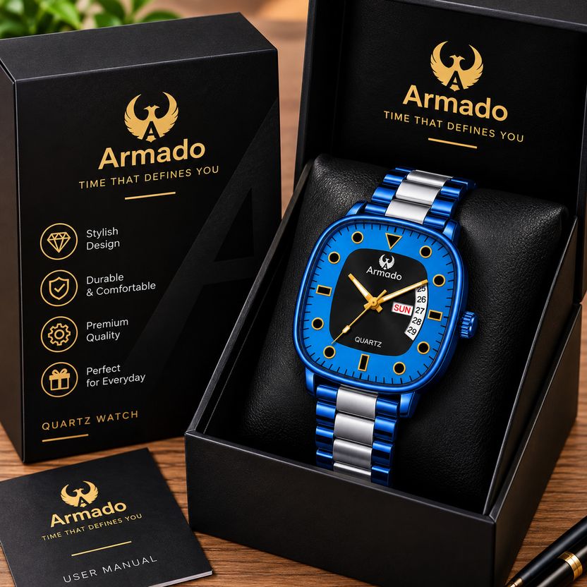 Armado AR-MH-2601 Gunmetal Grey Analog Watch - Image 5