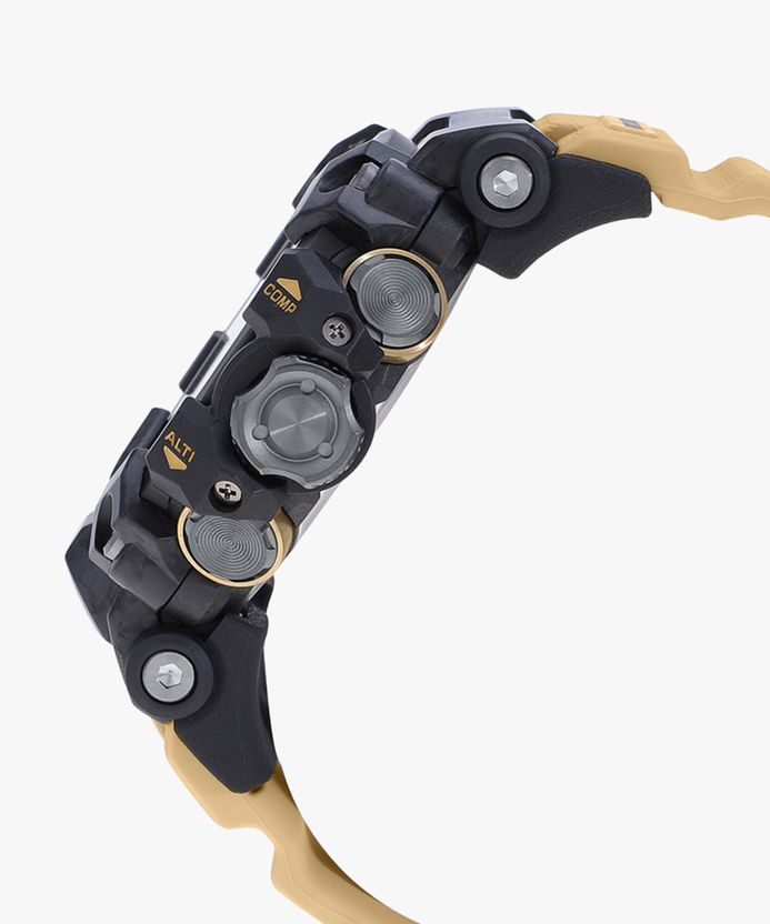 CASIO G-Shock Gray IP Dial Brown Resin Strap Watch - Image 4
