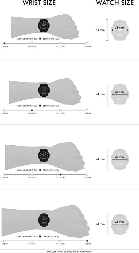 Sylvi Analog-Digital Black Silicone Watch - Image 7