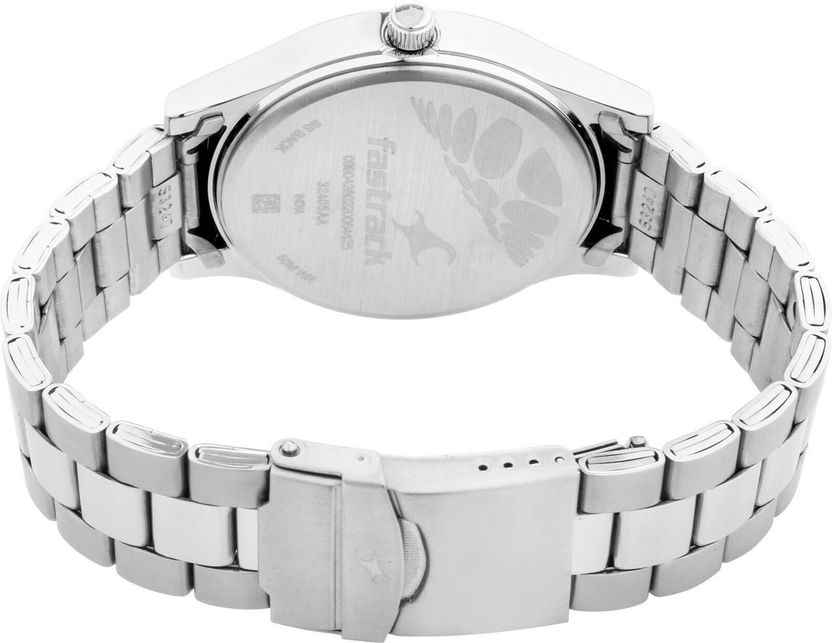 Fastrack Analog Watch White Dial Silver Strap - Image 8