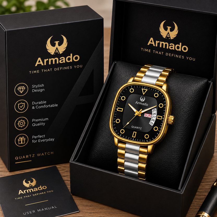 Armado AR-MH-2601 Gunmetal Grey Analog Watch - Image 8