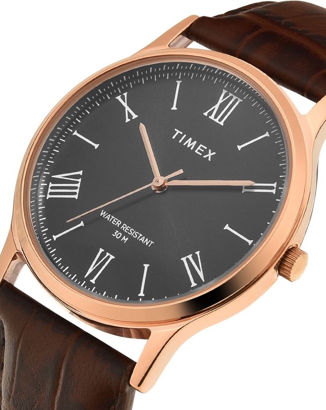 Timex 39mm Black Dial Analog Watch - Men - Image 3