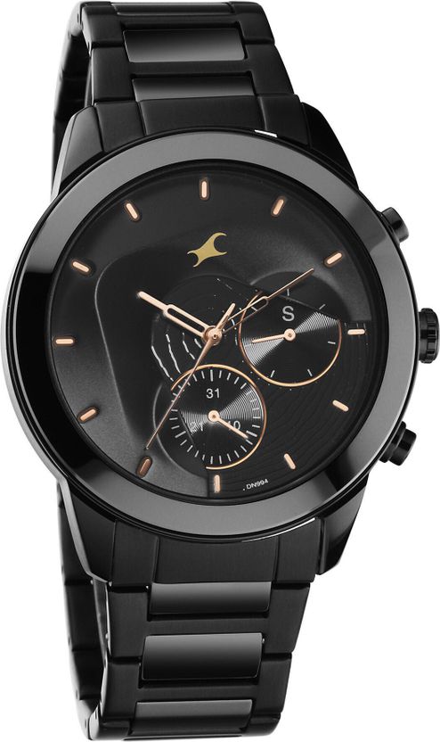 Fastrack Cerame Black Dial Black & Ceramic Strap - Image 5