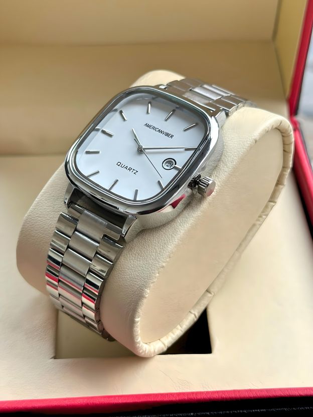 AMERICANVIBER® White Dial Analog Watch - Image 5