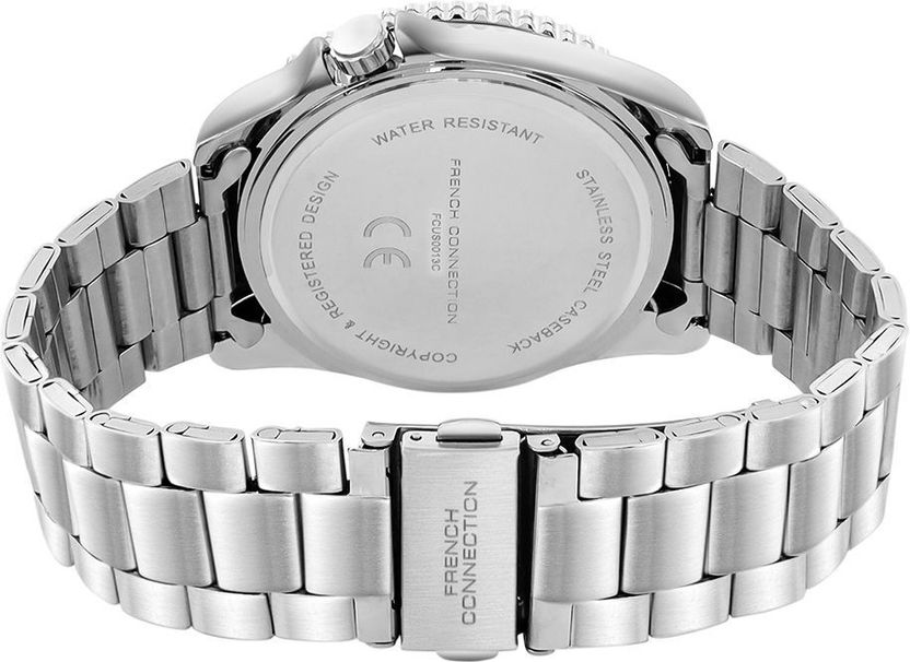 French Connection Black Round Quartz Analog Watch for Men - Image 5