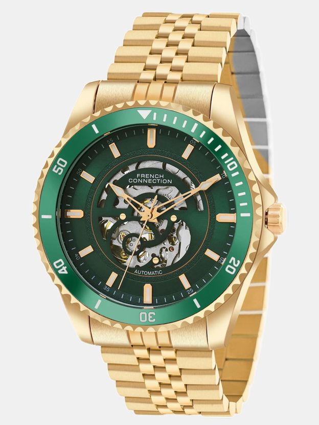French Connection Aether Drive Green Sunray Men's Watch - Image 5