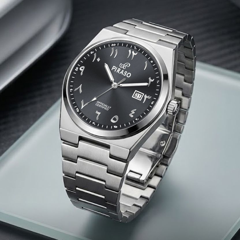 PIRASO TST ARABIC BLACK Men's Analog Watch - Image 2