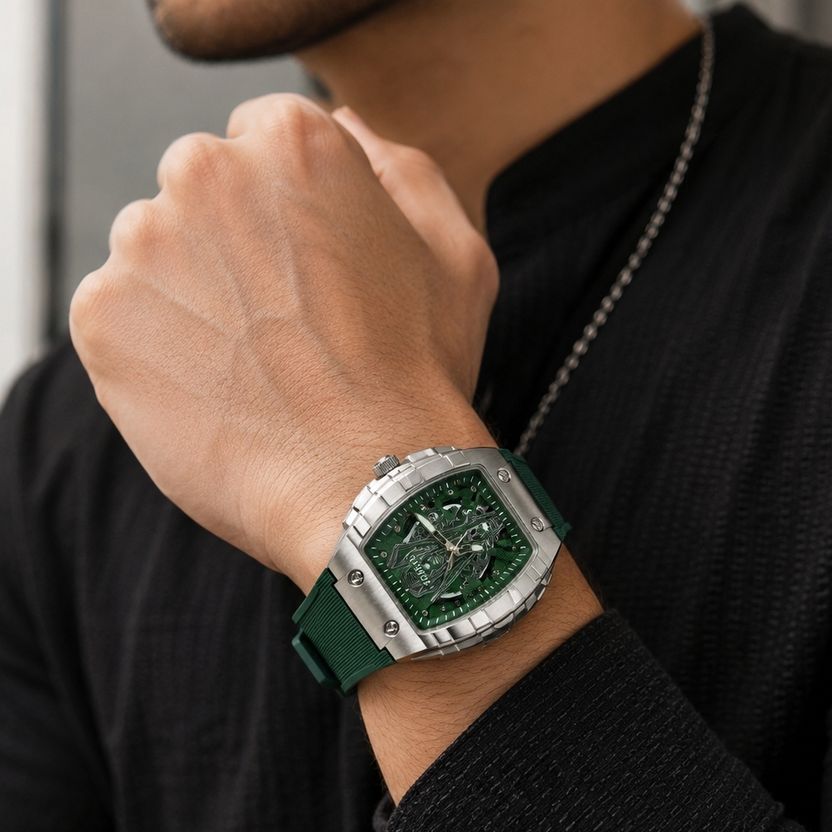 fobras Classic Analog Watch - Men FOBRASGRN002 - Image 4