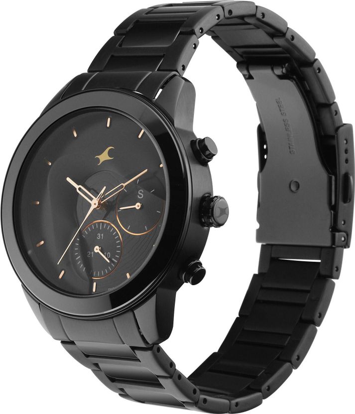 Fastrack Cerame Black Dial Black & Ceramic Strap - Image 7