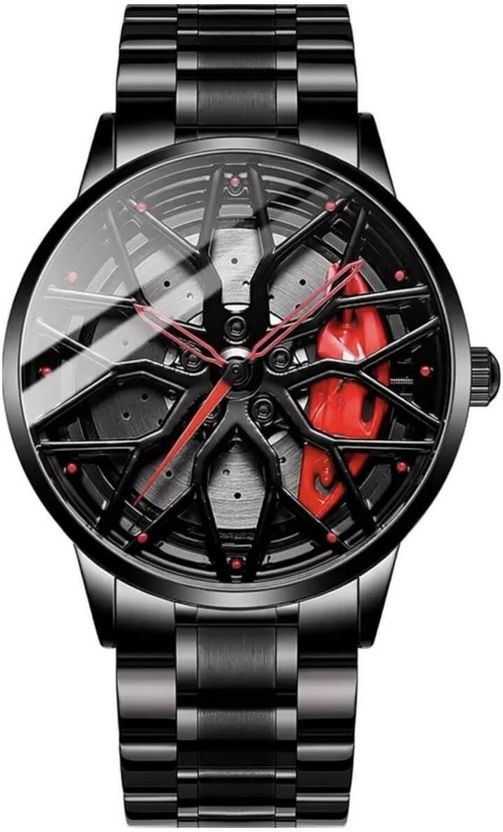 fash Men Automotive Sports Analog Watch - Red - Image 1
