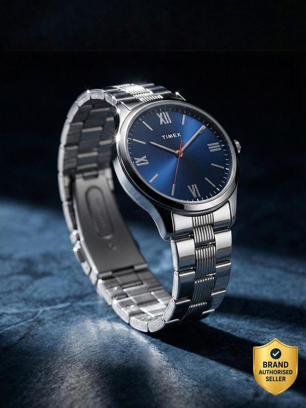 TIMEX Blue Dial Stainless Steel Analog Watch TW0TG7304 - Image 1