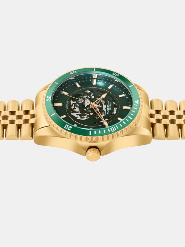 French Connection Aether Drive Green Sunray Men's Watch - Image 6