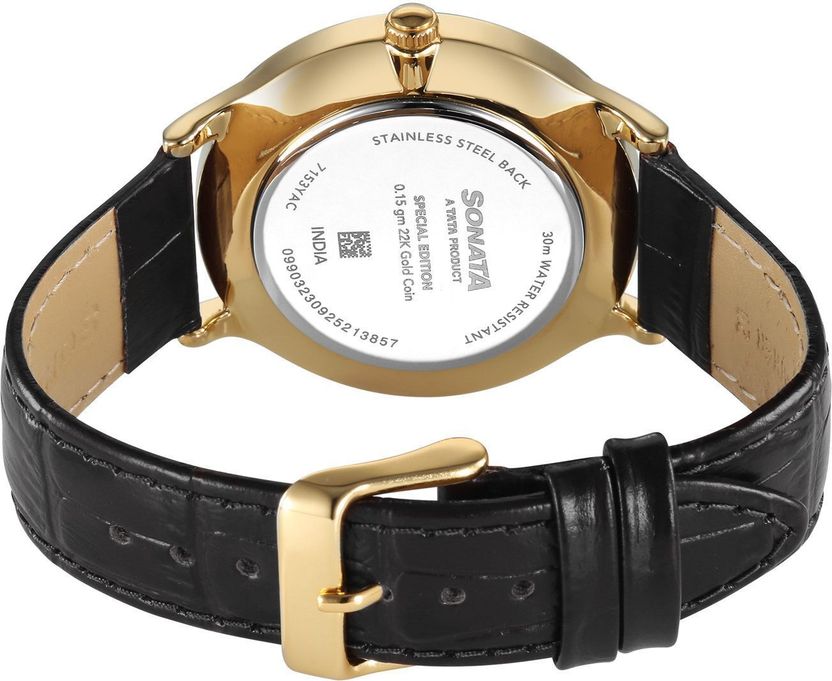 SONATA Gold AT 2026 Green Dial 22K Gold Coin Watch - Image 8