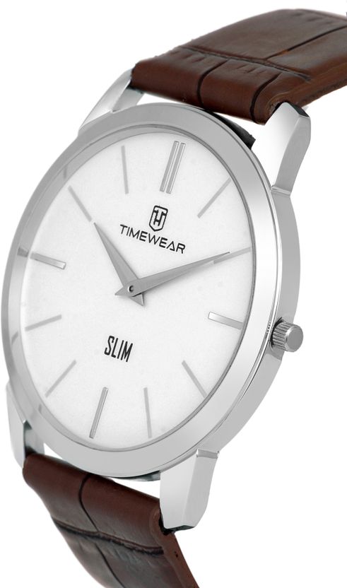 TIMEWEAR 192WDTG Slim Series Brown Leather Watch - Men - Image 5