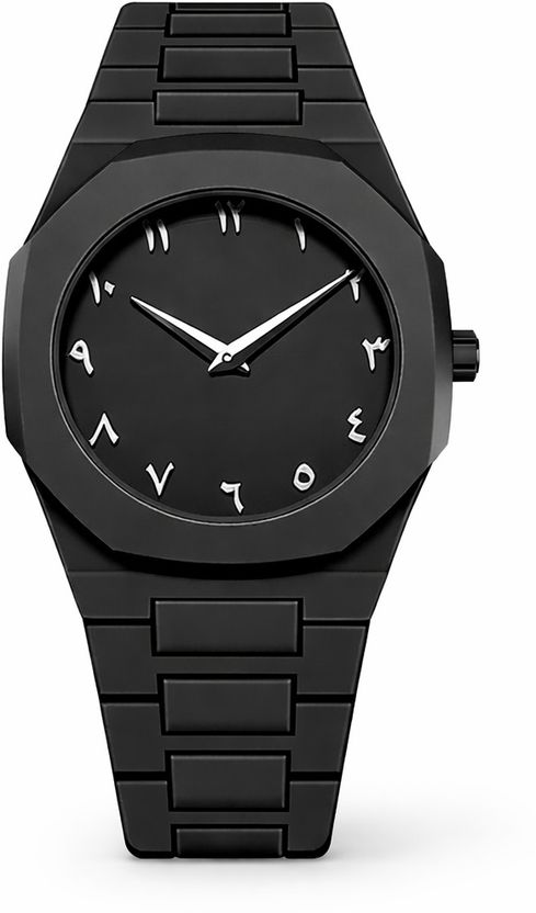 LAXMO Black Aura Arabic Number 00 Analog Watch - Image 1