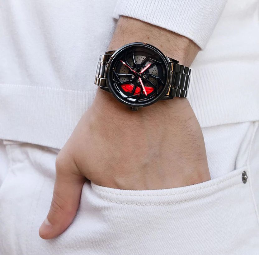 ELIVOR Mustang Wheel Spinning Analog Watch - Image 2