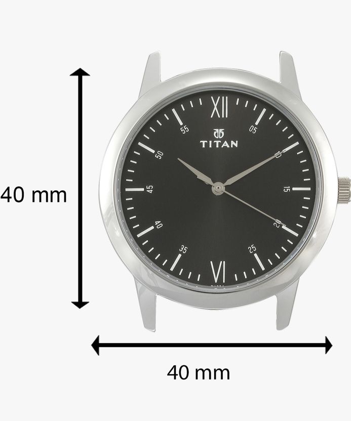 Titan NP1771SM02 Black Dial Silver Stainless Steel Watch - Image 8