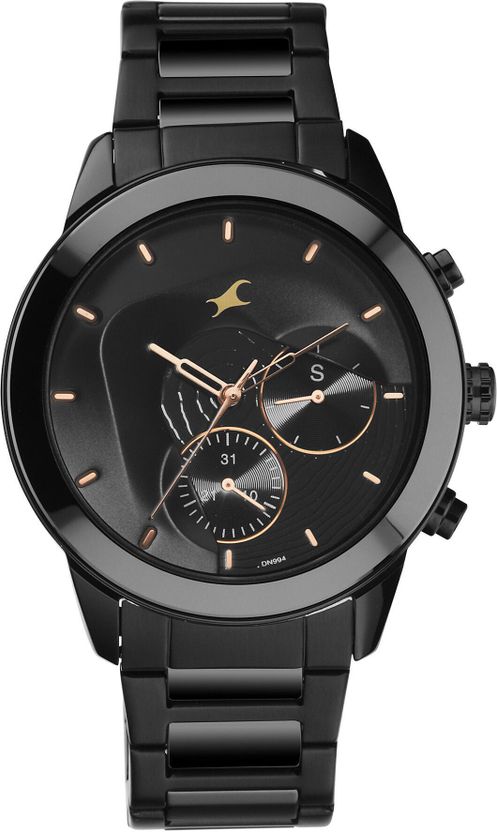 Fastrack Cerame Black Dial Black & Ceramic Strap - Image 4