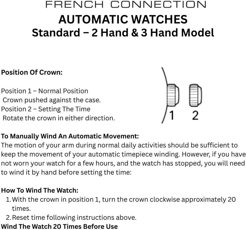French Connection FCA03-2 Automatic Men's Watch - Image 9