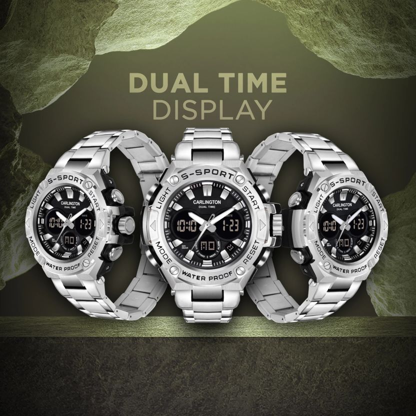 Carlington Endurance Series CT 91 Analog-Digital Watch - Men - Image 8