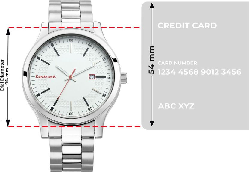 Fastrack Analog Watch White Dial Silver Strap - Image 6