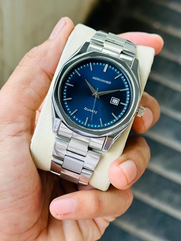 Americanviber Men’s Blue Quartz Watch - Image 9