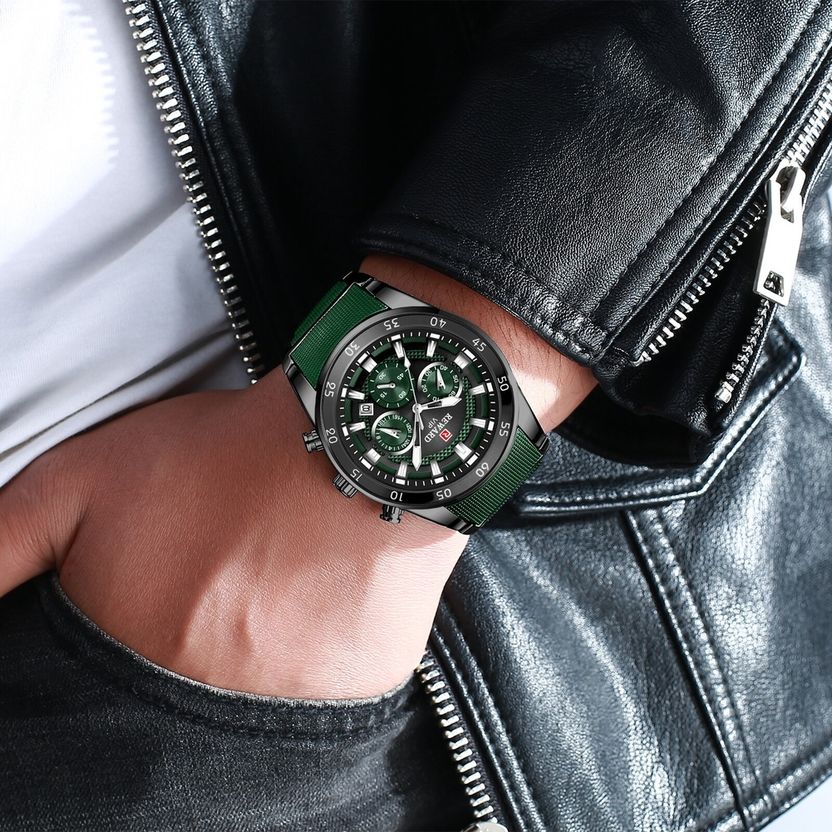 Reward Men's Green Quartz Watch - Image 5