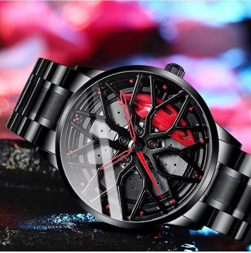 fash Men Automotive Sports Analog Watch - Red - Image 4