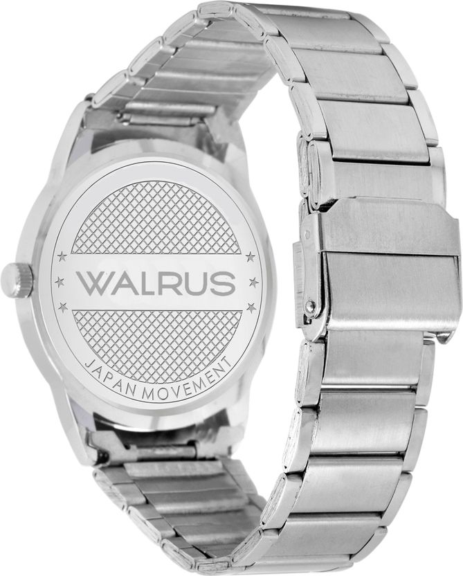 Walrus Medium Black Dial Stainless Steel Strap Watch - Image 6