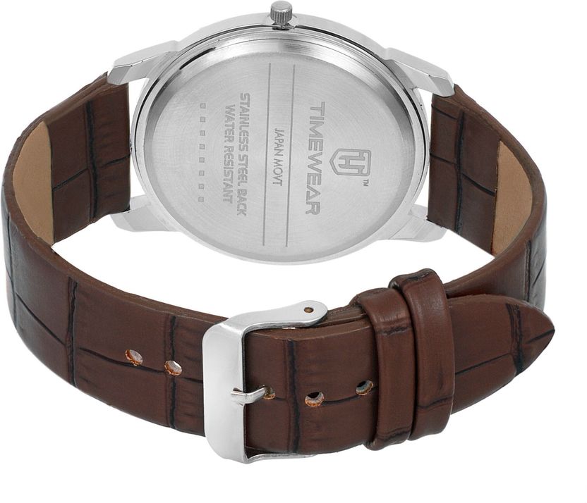 TIMEWEAR 192WDTG Slim Series Brown Leather Watch - Men - Image 6