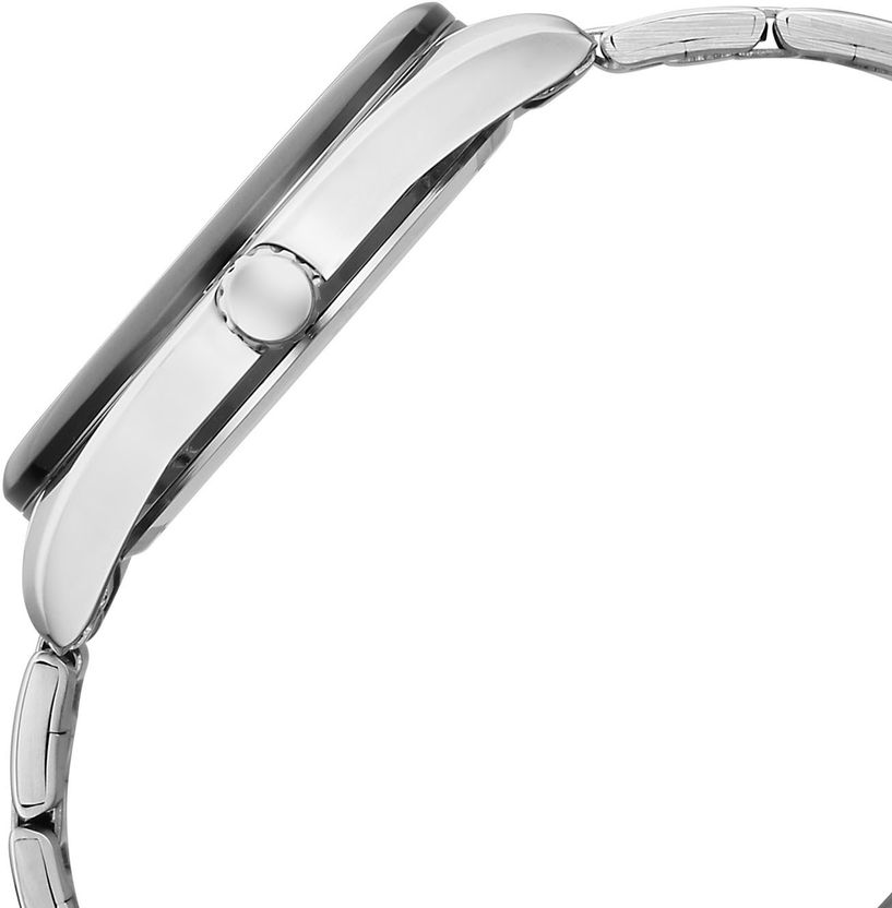 SONATA Poze 9 Quartz Red Dial Silver Strap Watch - Image 5