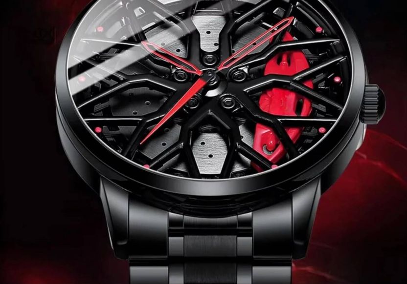 fash Men Automotive Sports Analog Watch - Red - Image 5