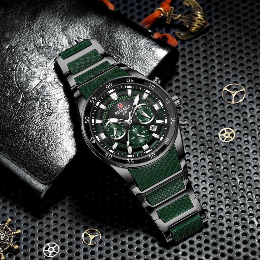 Reward Men's Green Quartz Watch - Image 3
