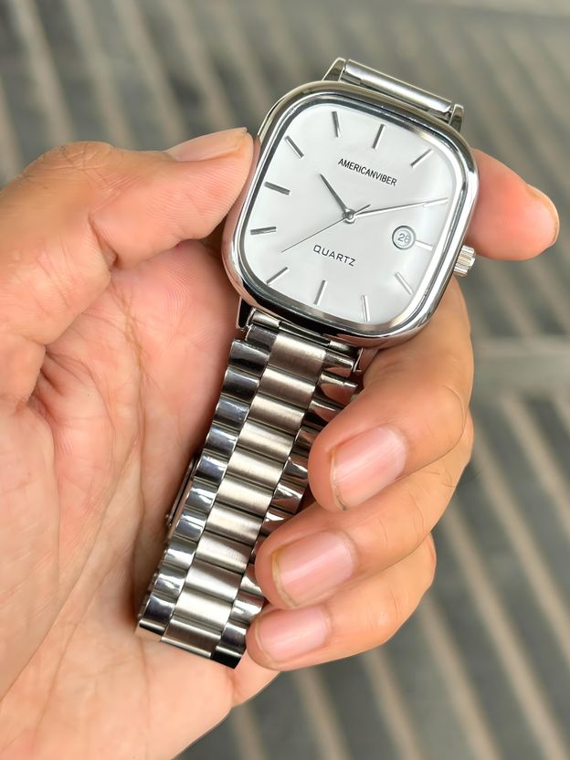 AMERICANVIBER® White Dial Analog Watch - Image 2