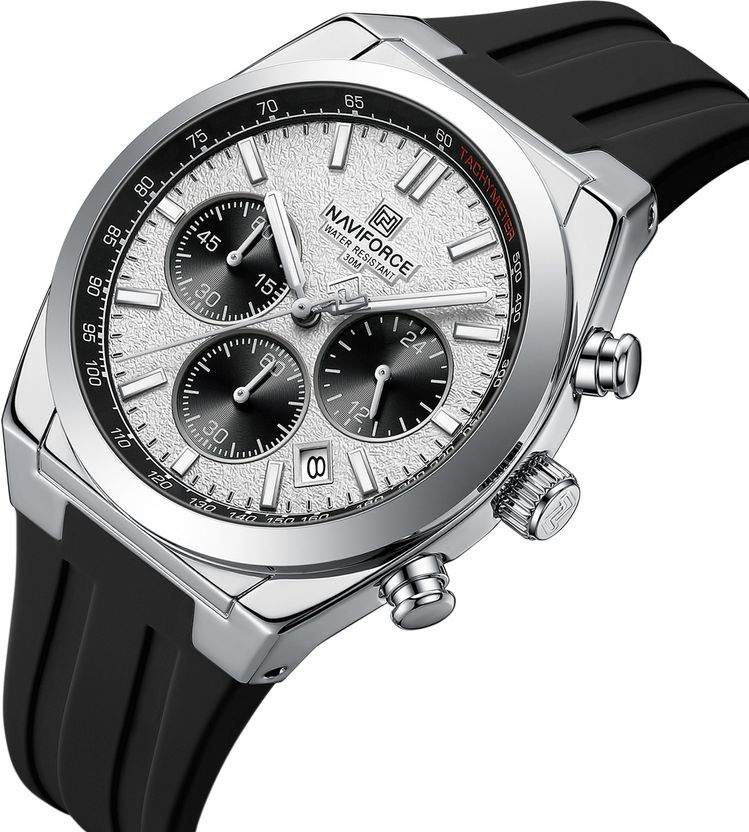 NAVIFORCE NF8080 White Dial Analog Watch - Men - Image 4