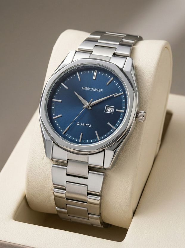 Americanviber Men’s Blue Quartz Watch - Image 5
