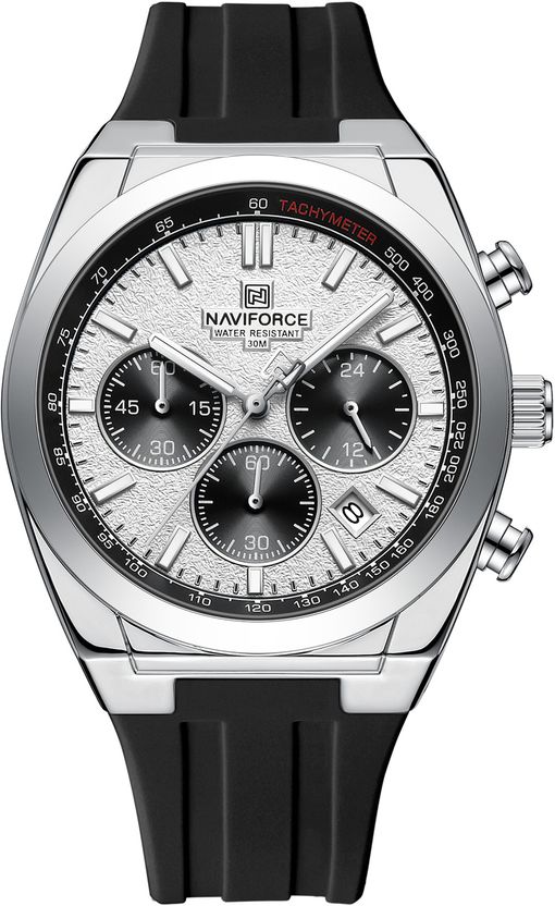 NAVIFORCE NF8080 White Dial Analog Watch - Men - Image 3