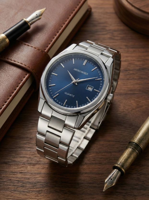 Americanviber Men’s Blue Quartz Watch - Image 3