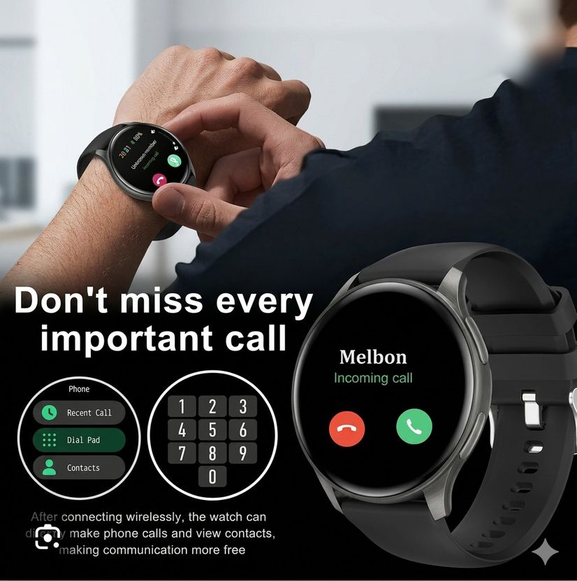 Gyanvi Round Dial Smart Digital Watch - Image 10